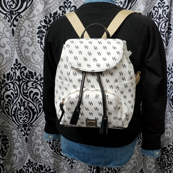 Rare DB White Gretta Monogram Backpack - Picture 4 of 16